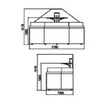 Специализированная витрина Missouri VF MC 110 VF self M для продажи овощей и фруктов Hitline