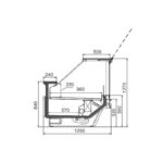 Гастрономическая витрина Missouri сold diamond MC 126 deli PS/self M с максимальной глубиной выкладки товара Hitline