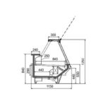 Гастрономическая охлаждаемая витрина Missouri sapphire MK 115 deli PS/self M Hitline