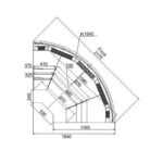 Холодильная витрина для самообслуживания Missouri MC 120 cascade self M — угловые элементы Hitline