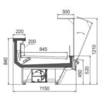 Гастрономическая витрина Missouri cold diamond MC 115 deli OS M/A Hitline