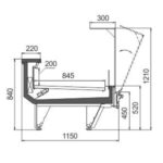 Гастрономическая витрина Missouri cold diamond MC 115 deli OS M/A Hitline