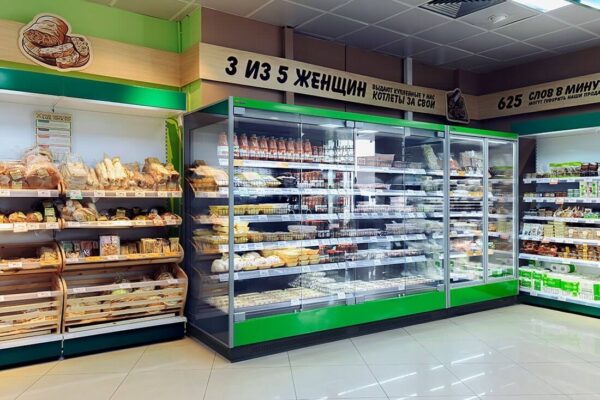 Холодильные горки Tesey ESC Brandford с дверями из стеклопакетов