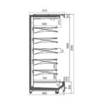 Холодильная горка Indiana MV 070/080/090/100 MT O M для магазинов любого формата Hitline