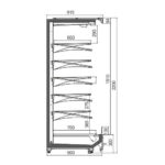 Холодильная горка Indiana MV 070/080/090/100 MT O M для магазинов любого формата Hitline
