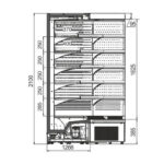 Холодильная горка Indiana medium AV 070 MT O M/А — угловые элементы Hitline