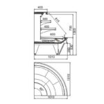 Полу-вертикальная горка Missouri cold diamond island MO 095/101 deli M/A Hitline