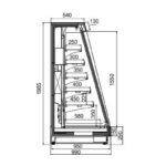Полу-вертикальная холодильная горка Louisiana eco MSV 095 MT D M Hitline