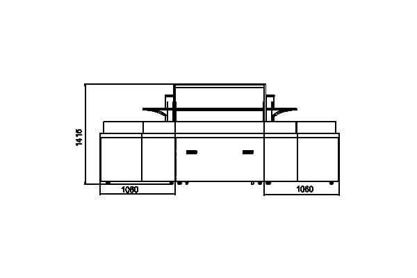 Специализированная витрина Missouri VF MC 110 VF self M для продажи овощей и фруктов Hitline