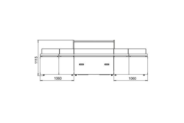 Специализированная витрина Missouri VF MC 110 VF self M для продажи овощей и фруктов Hitline