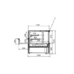 Витрина Missouri MC 120 patisserie PS/OS M для кондитерских изделий Hitline