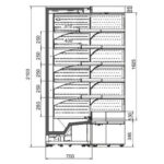 Холодильная горка Indiana medium AV 070 MT O M/А — угловые элементы Hitline