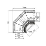 Холодильная горка Indiana medium AV 070 MT O M/А — угловые элементы Hitline