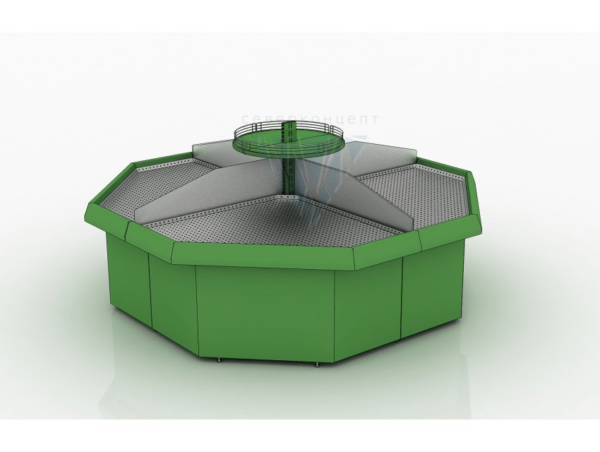 Гондола для овощей и фруктов (тип 6) восьмиугольная 