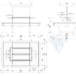 Гондола для овощей и фруктов (тип 8) V-light с фризом односекционный