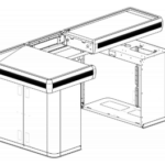 КАССОВЫЙ ПРИЛАВОК ECO MODULAR  с широким накопителем (правое и левое исполнение)