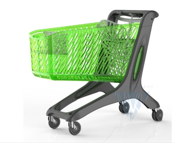 Rabtrolley MAXI Basic 210L, Rabtrolley MAXI Valzer 210л пластиковая тележка для магазина 