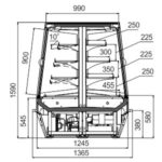 Витрина для промоакций Indiana vision AI 125 MT D A Hitline