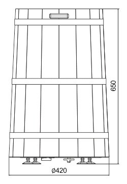 Специализированная витрина для продажи солений Pickles Tub 20 Hitline