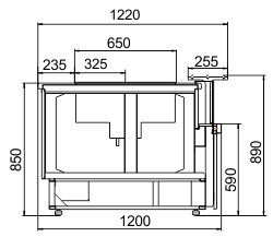 Линия раздачи Missouri NC 120 heat BM L/self SL Hitline