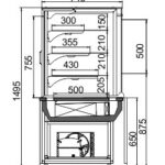 Кондитерская витрина Dakota AC 085 patisserie OS/self A Hitline