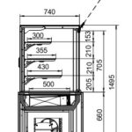 Кондитерская витрина Dakota AC 085 patisserie PS A Hitline