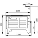 Витрина Missouri NC 120 pan PP/L Hitline