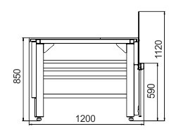 Витрина Мissouri NC 120 PF self Hitline