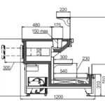 Витрина Missouri AC 120 sushi/pizza combi L A Hitline