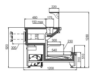 Витрина Missouri AC 120 sushi/pizza combi L A Hitline