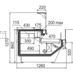 Витрина Missouri cold diamond MC 125 sushi/pizza combi L M Hitline