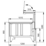 Витрина Missouri NC 120 pan PP/L Hitline