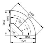 Витрина Missouri cold diamond MC 115 PS/OS/self M/A  угловые элементы Hitline