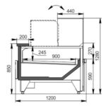 Витрина Missouri MC 120 deli convertible M Hitline