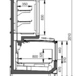 Витрина для замороженных продуктов Alaska combi MHV 110 LT D/C M Hitline