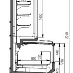 Витрина для замороженных продуктов Alaska combi MHV 110 LT D/C M Hitline