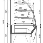 Кондитерская витрина Dakota AG 085 patisserie OS A Hitline