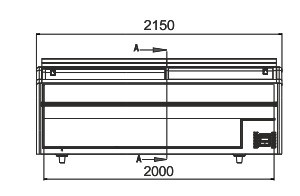 Витрина для замороженных продуктов Dupla AH 147 LT C A Hitline