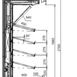 Специализированная витрина для продажи овощей и фруктов Louisiana FV MV 095/105/115 MT VF M Hitline