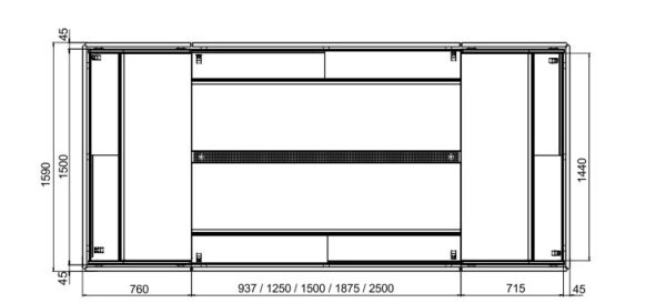 Полувертикальная витрина Indiana eco MSV 070 MT D M/A Hitline