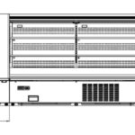 Полувертикальная витрина Indiana eco MSV 070 MT O M/A Hitline