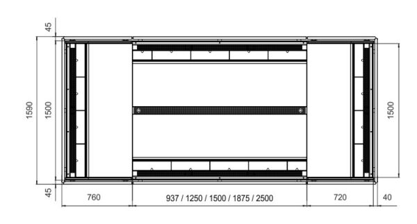 Полувертикальная витрина Indiana eco MSV 070 MT O M/A Hitline