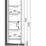 Холодильная горка Indiana medium AV 066/070/085 LT D M/А Hitline