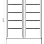 Шкаф холодильный Kansas A1SG 065/075/085 MT/HT 2HD Hitline