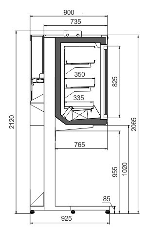 Шкаф холодильный Kansas АV 093 HLT D Hitline