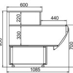 Витрина Carolina NG 110 cash desk Hitline