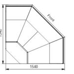 Витрина Missouri MC 120 deli OS  угловые элементы Hitline