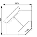 Витрина Missouri MC 120 deli OS  угловые элементы Hitline