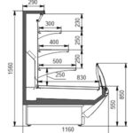 Витрина Symphony MG 120 cascade M Hitline