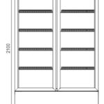 Шкаф холодильный Kansas A1SG 065/075/085 MT/HT 2HD Hitline